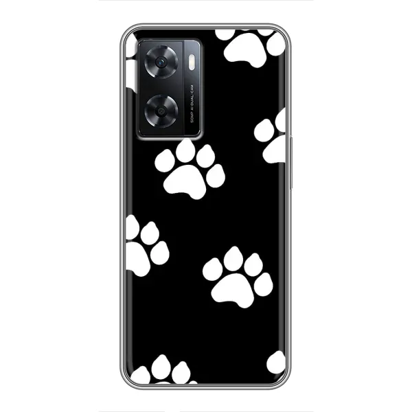 Чохол з принтом «Сліди собаки» для OPPO A57s