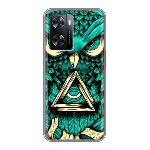 Чохол з пташками на Oppo a57s (VPrint) (Сова з оком)