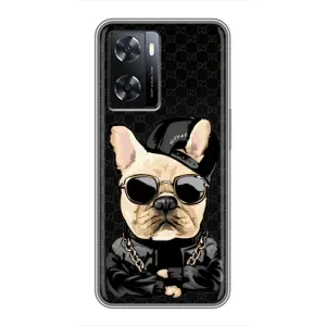Чохли з крутими принтами для Oppo a57s - (PREMIUMPrint) (Стильна собака)