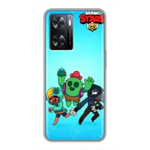 Чехлы Brawl Stars для Oppo a57s (AlphaPrint) (Тріо героїв)