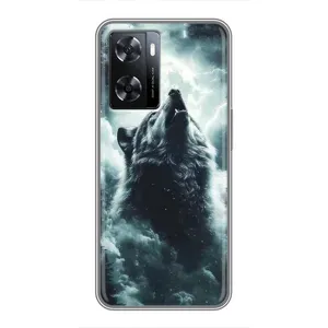 Чехол с картинкой «Хищники» для Oppo a57s (Волк в облаках)