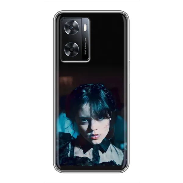 Чехол с принтом «взгляд Уэнздей» для OPPO A57s