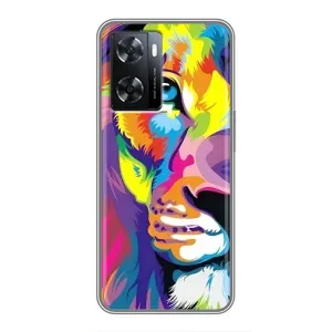 Чохол з картинкою ЛЕВ для Oppo a57s (VPrint) (Яскравий Лев)