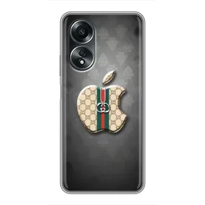 Чехлы ГУЧЧИ для Оппо А58 (AlphaPrint) (Apple gucci)