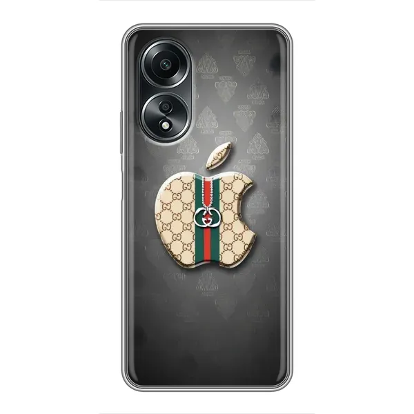 Чехол с принтом «Apple gucci» для OPPO A58 (4G) Чехол с принтом «Apple gucci» для OPPO A58 (4G)