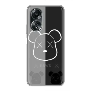 Чехлы для OPPO A58 (4G) - Bearbrick Louis Vuitton (PREMIUMPrint) (БеарБрик глаза)