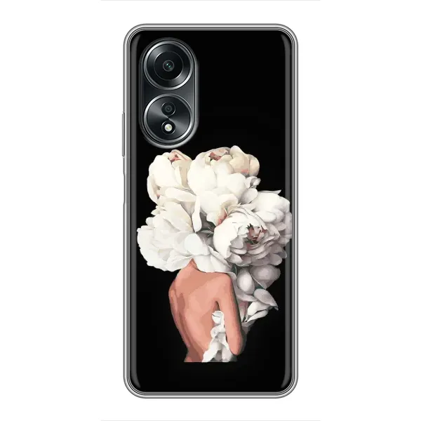 Чехол с принтом «Белые цветы» для OPPO A58 (4G) Чехол с принтом «Белые цветы» для OPPO A58 (4G)