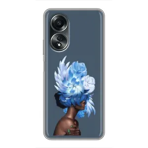 Чехлы (ART) Цветы на OPPO A58 (4G) (VPrint) (Цветы на голове)
