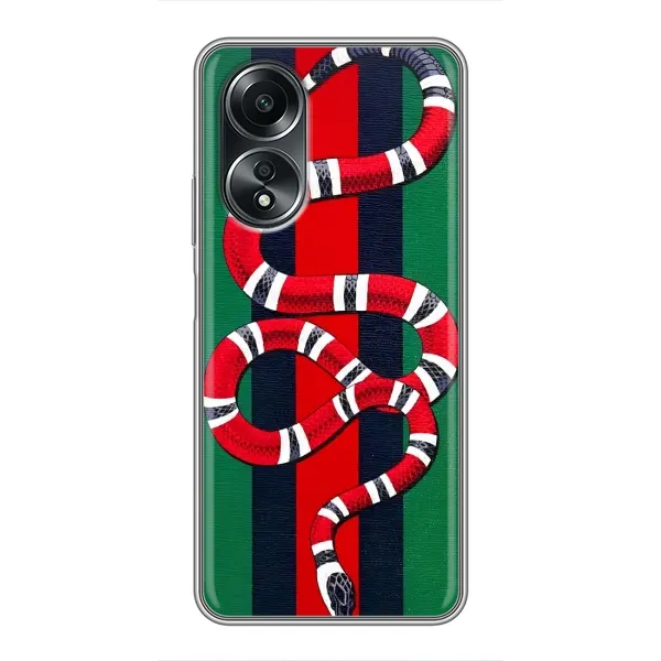 Чехол с принтом «Gucci змия» для OPPO A58 (4G) Чехол с принтом «Gucci змия» для OPPO A58 (4G)