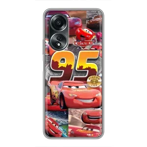 Силиконовый чехол Маквин для OPPO A58 (4G) (Коллаж Молния Маквин)