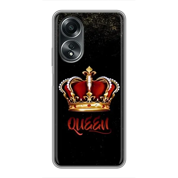 Чехол с принтом «Корона короля» для OPPO A58 (4G)