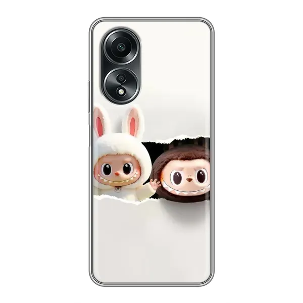 Чехол с принтом «Лабубу» для OPPO A58 (4G)