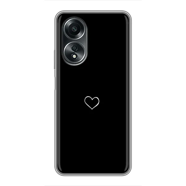 Чехол с принтом «Маленькое сердечко» для OPPO A58 (4G)