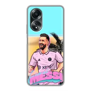 Чехол с принтом «Майами Месси» для OPPO A58 (4G)