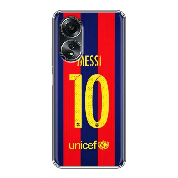Чохол з принтом «Messi Barca 10» для OPPO A58 (4G)