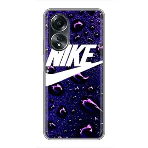 Чехол для OPPO A58 (4G) - с принтом Найк (AlphaPrint) (Найк принт)
