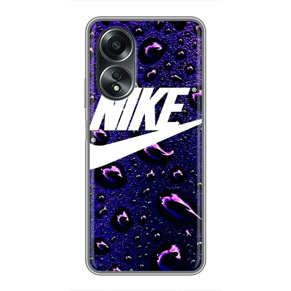 Чехол с принтом «Найк принт» для OPPO A58 (4G)