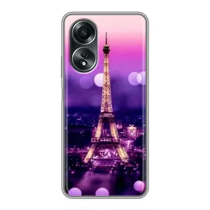Чехол Эйфелева Башня для OPPO A58 (4G) - (AlphaPrint) (Париж Башня)