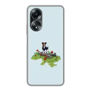 Чехлы с картинкой собаки Патрон для OPPO A58 (4G) (AlphaPrint) (Сапер Пес)