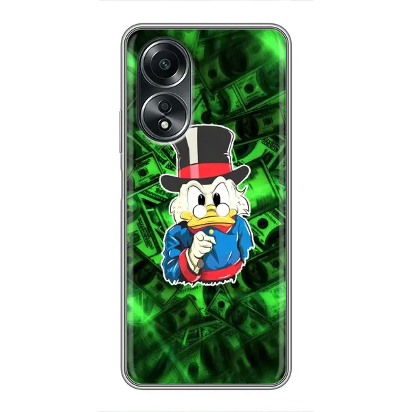 Чехол с принтом «Скрудж МакДак» для OPPO A58 (4G)