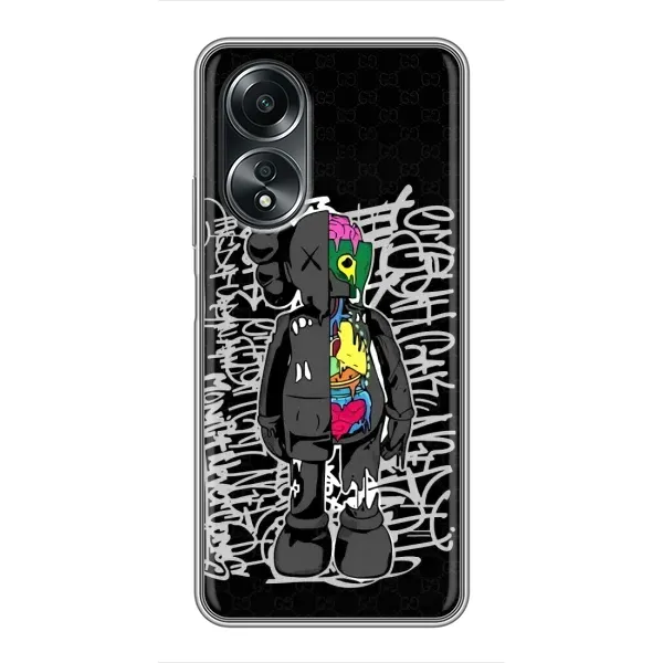Чехол с принтом «Стиль Bearbrick» для OPPO A58 (4G)