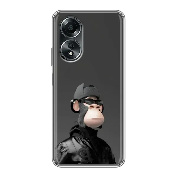 Чехол с принтом «стильная обезьяна NFT» для OPPO A58 (4G)