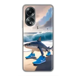 Чохол з мемом Тралалело тралала на OPPO A58 (4G)