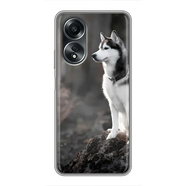 Чехол с принтом «Верный пес» для OPPO A58 (4G)