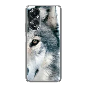Чехлы с картинками животных OPPO A58 (4G) (Волк)
