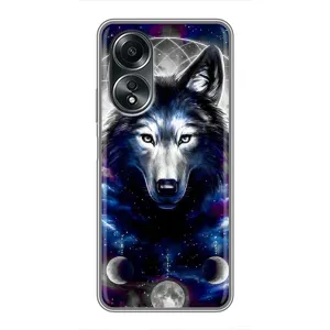 Защитные чехлы для Оппо А58 (AlphaPrint) (ХИТ продаж) ВОЛК (Волк)