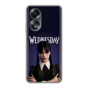 Чехлы Венсдей на OPPO A58 (4G) Уэнсдей (AlphaPrint) (Wednesday)