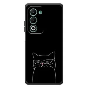 Чехол с рисунком кот на OPPO A5m (Равнодушный кот)