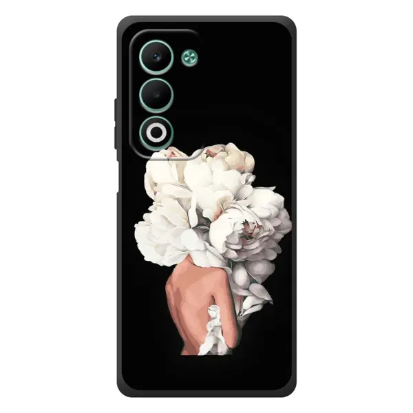 Чехол с принтом «Белые цветы» для OPPO A5m Чехол с принтом «Белые цветы» для OPPO A5m
