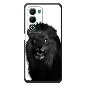 Чохли з картинкою животних OPPO A5m (Чорний ЛЕВ)