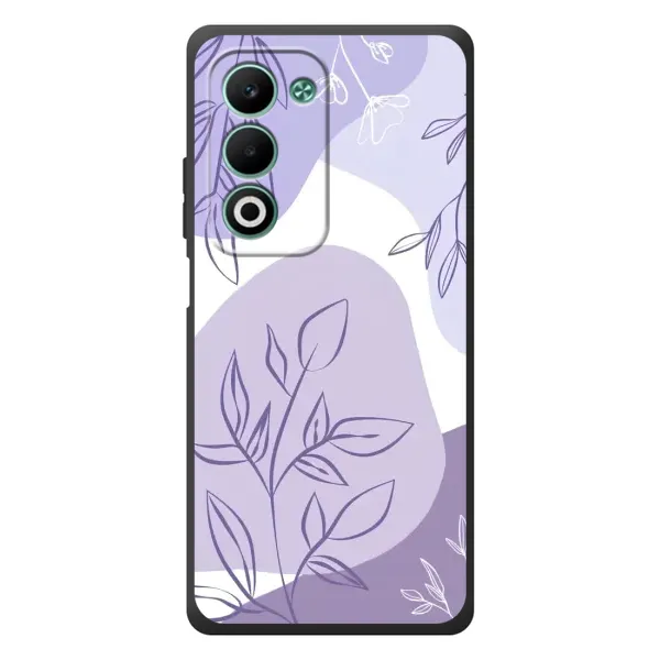 Чохол з принтом «Фіолетове листя абстракція» для OPPO A5m