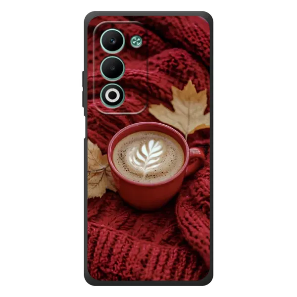 Чохол з принтом «Кава на ковдрі» для OPPO A5m Чохол з принтом «Кава на ковдрі» для OPPO A5m
