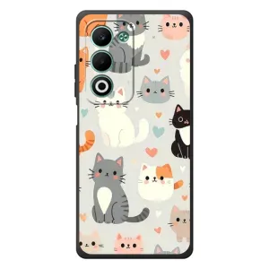 Чехол с рисунком кот на OPPO A5m (Коллаж котов)
