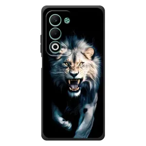 Чехол с картинкой «Хищники» для OPPO A5m (Лев в темноте)