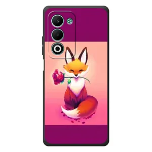 Чохли з картинкою Лисичка для OPPO A5m (VPrint) (Лиса з трояндою)