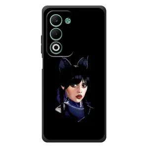 Чохли Венсдей на OPPO A5m Уенсдей (AlphaPrint) (серйозна Венздей)
