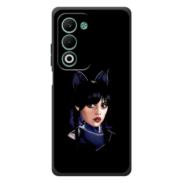 Чохол з принтом «серйозна Венздей» для OPPO A5m