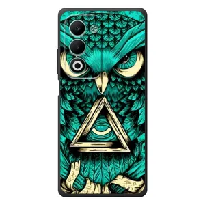 Чехол с птицами на OPPO A5m (VPrint) (Сова с глазом)