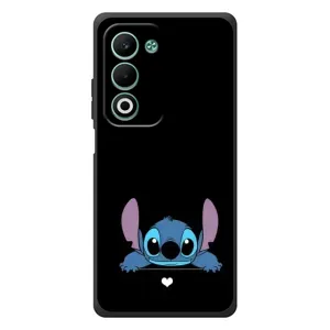 Чехол с принтом Стич на OPPO A5m (Стич на черном)