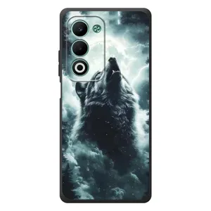 Чехол с картинкой «Хищники» для OPPO A5m (Волк в облаках)