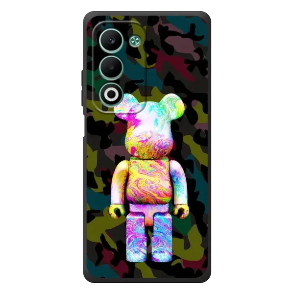 Чохол з принтом «Яскравий Bearbrick» для OPPO A5m