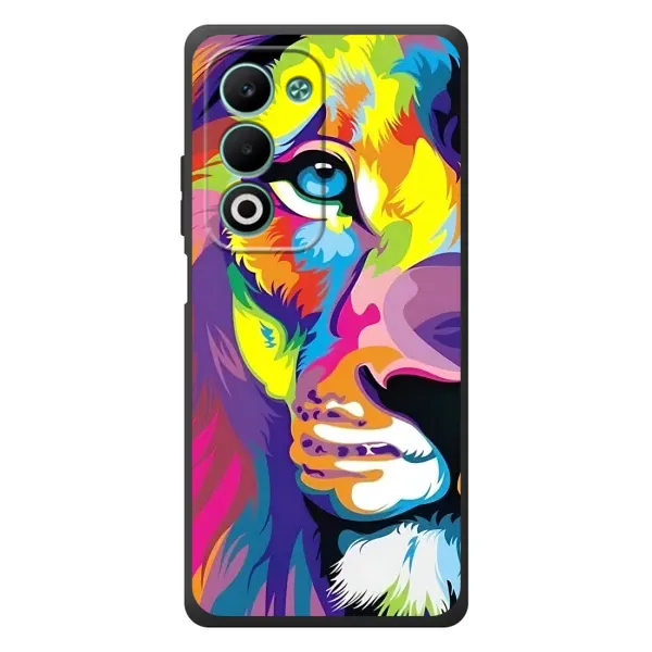 Чохол з принтом «Яскравий Лев» для OPPO A5m
