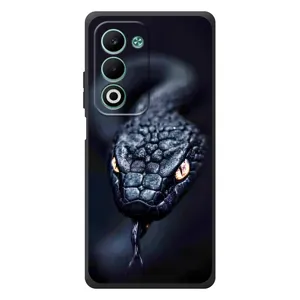 Чехол с картинкой «Хищники» для OPPO A5m (Черная змея)
