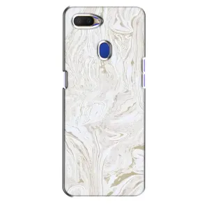 Мраморный чехол на Oppo A5s (VPrint) (Белый мрамор)