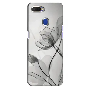 Чехол с принтом «Черные цветы» для OPPO A5s