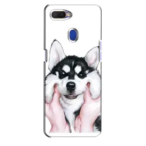 Чехлы с собаками для Oppo A5s (VPrint) (Довольный Хаски)
